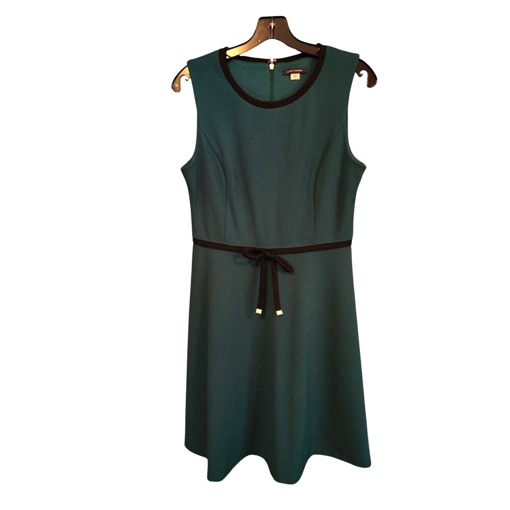 Tommy Hilfiger Women's Size 10 Sleeveless Tie-Waist Scuba Crepe Dress‎